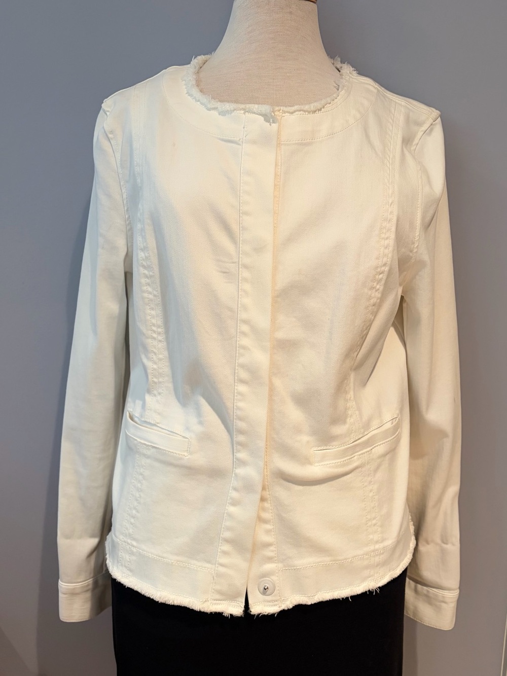 White denim jacket